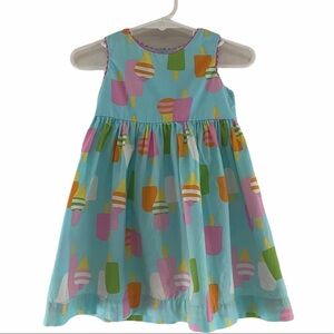 Carter's Girls Dress Size 12 Months Popsicle Rick Rack Blue Summer